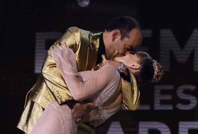 Elsa Pataky y el beso de Camacho en la Gala de los Goya 2008