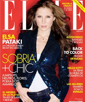 Elsa Pataky en la portada de Elle que cumple 15 años