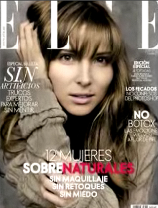 Elsa Pataky sin maquillaje posa para ELLE